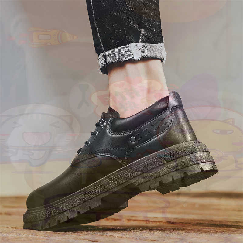 Streetwear Brand Collection - Dark Natural Leather Fashion Trainers Tennis