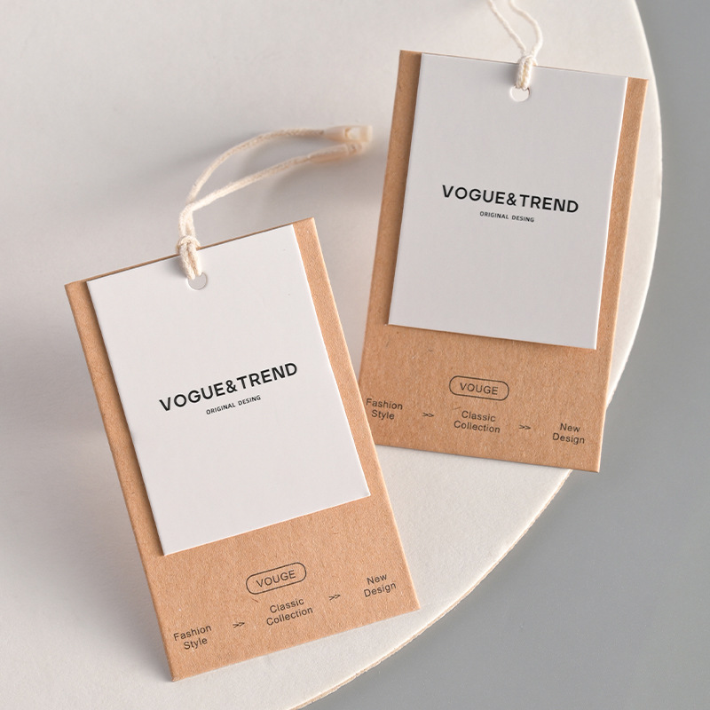 Streetwear Brand Logo Design - Custom Vintage Kraft Paper Hang Tags