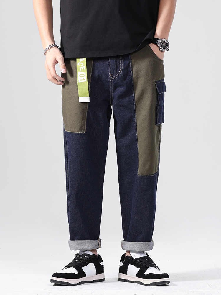 Streetwear Brand Jeans - Loose Straight Leg Dad Jeans Men's