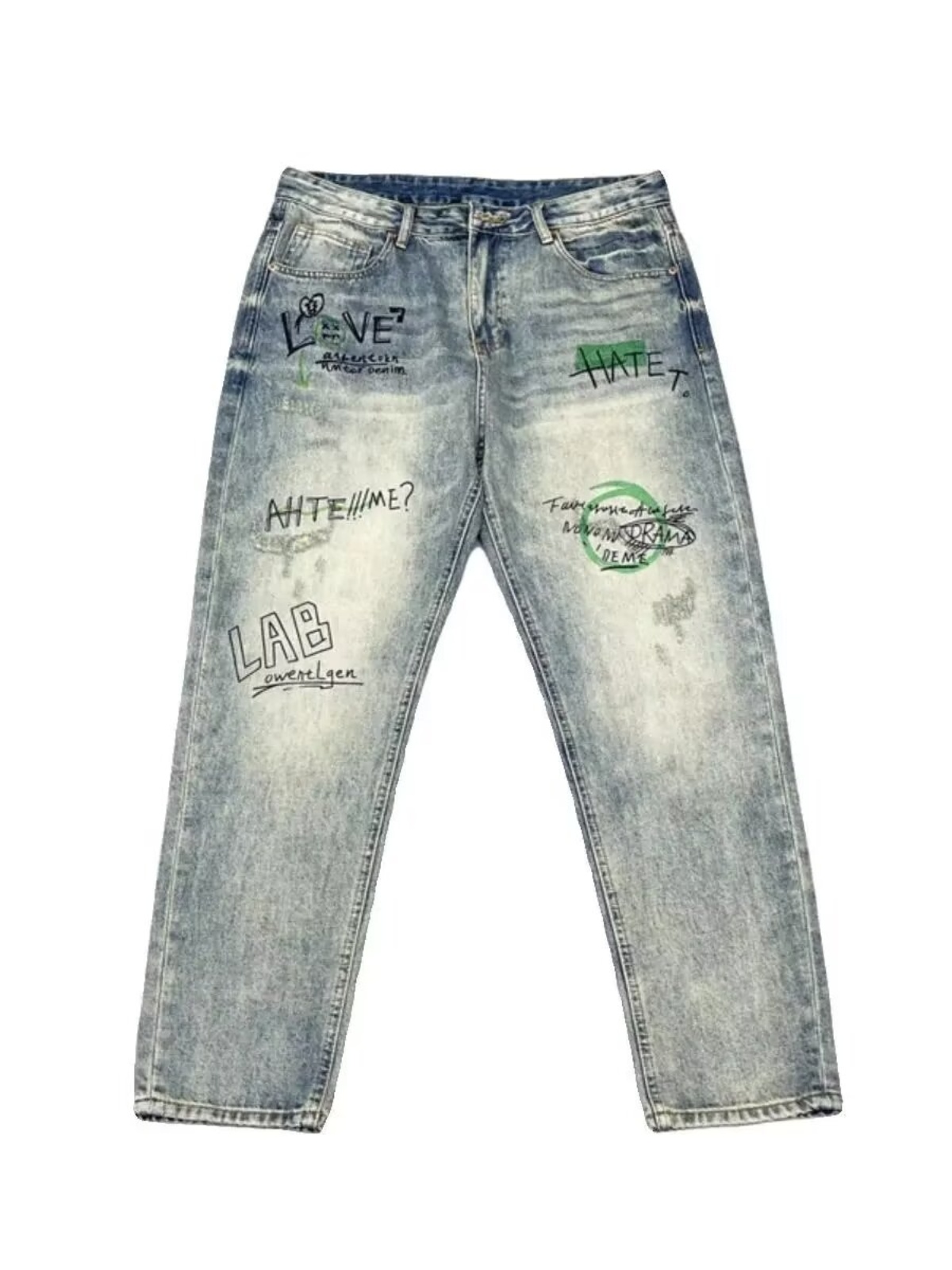 Retro American Streetwear Men' - Streetwear Brand Jeans ulasan dan harga