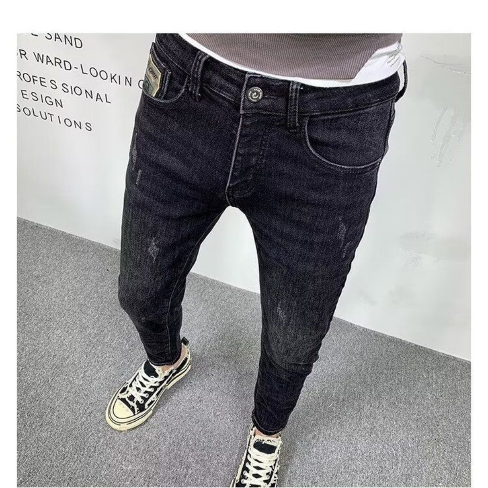 New Fashion Spring Autumn Men' - Streetwear Brand Jeans ulasan dan harga