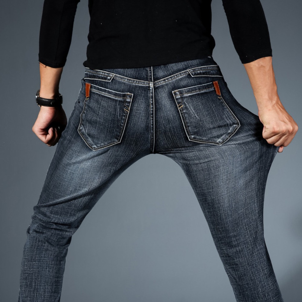 Fashion Minimalist Stretch Jea - Streetwear Brand Jeans ulasan dan harga