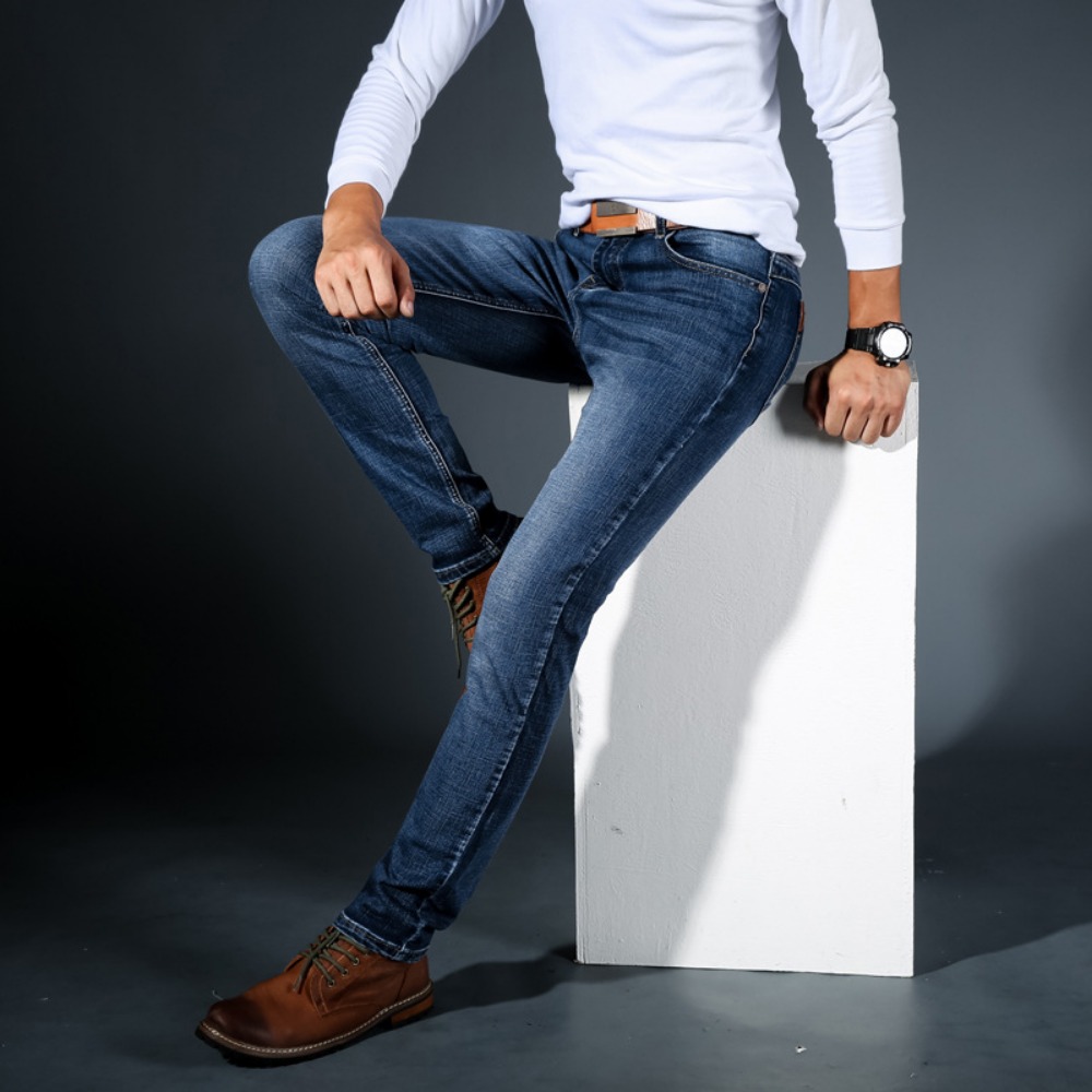 Fashion Minimalist Stretch Jea - Streetwear Brand Jeans ulasan dan harga
