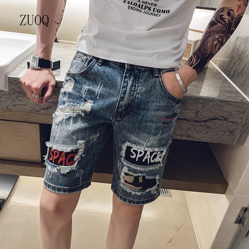 Summer New Denim Shorts Men Vi - Streetwear Brand Shorts ulasan dan harga