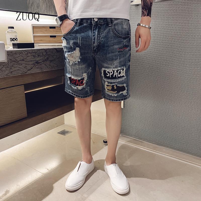 Summer New Denim Shorts Men Vi - Streetwear Brand Shorts ulasan dan harga