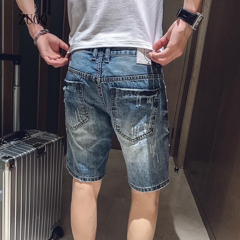 Summer New Denim Shorts Men Vi - Streetwear Brand Shorts ulasan dan harga