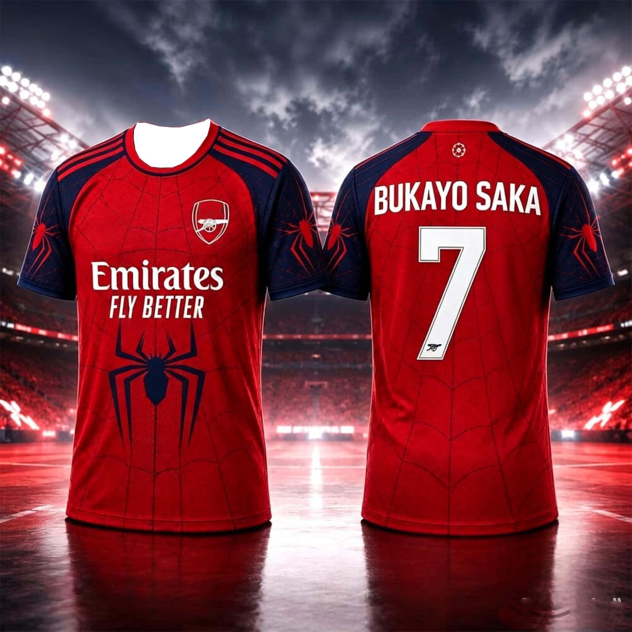 2026Summer Mens FC Spider Man  - Streetwear Brand Football Jersey ulasan dan harga