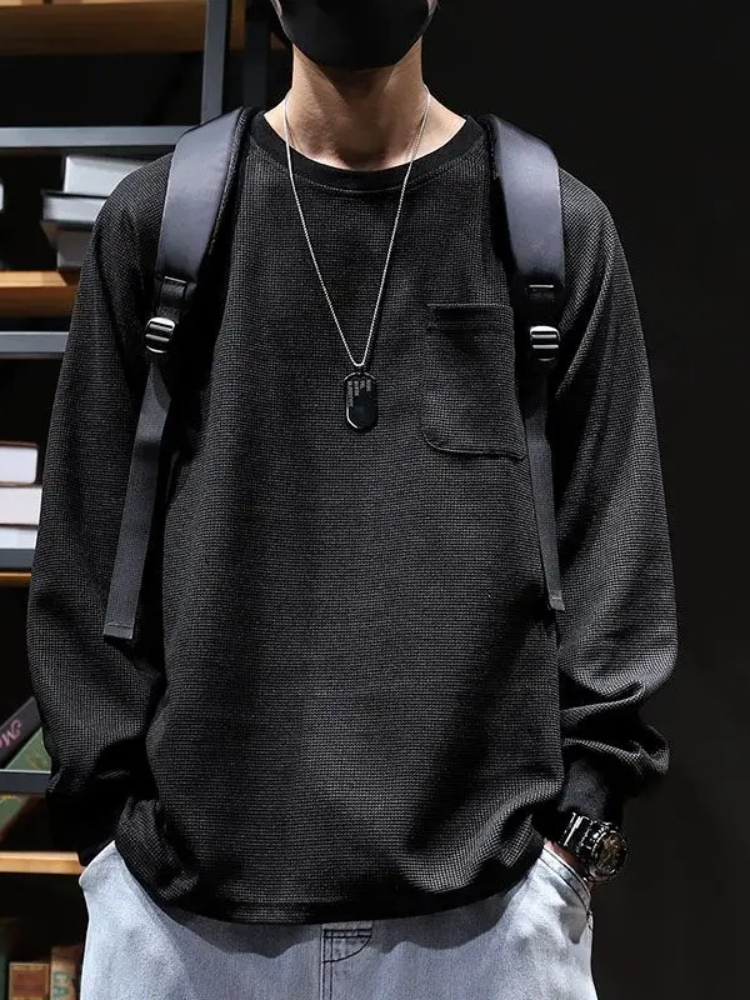 Unicolor Base Layer Sweatshirt - Streetwear Brand Quotes ulasan dan harga