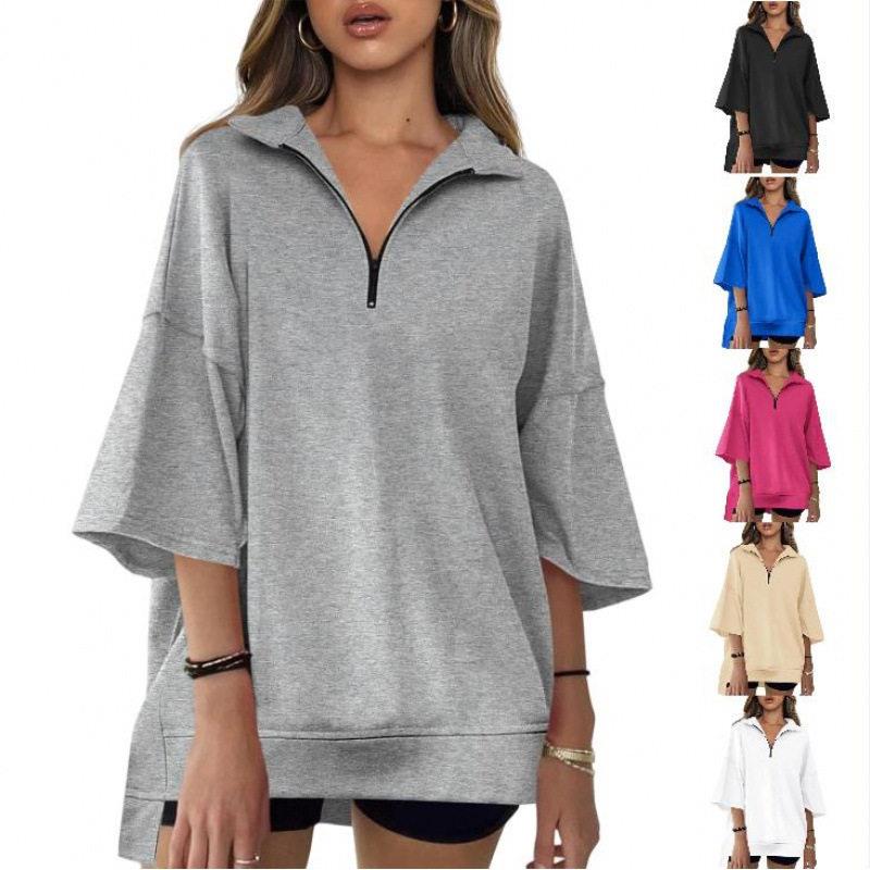 Long V-Neck Women's Sweatshirt - Streetwear Brand Collection ulasan dan harga