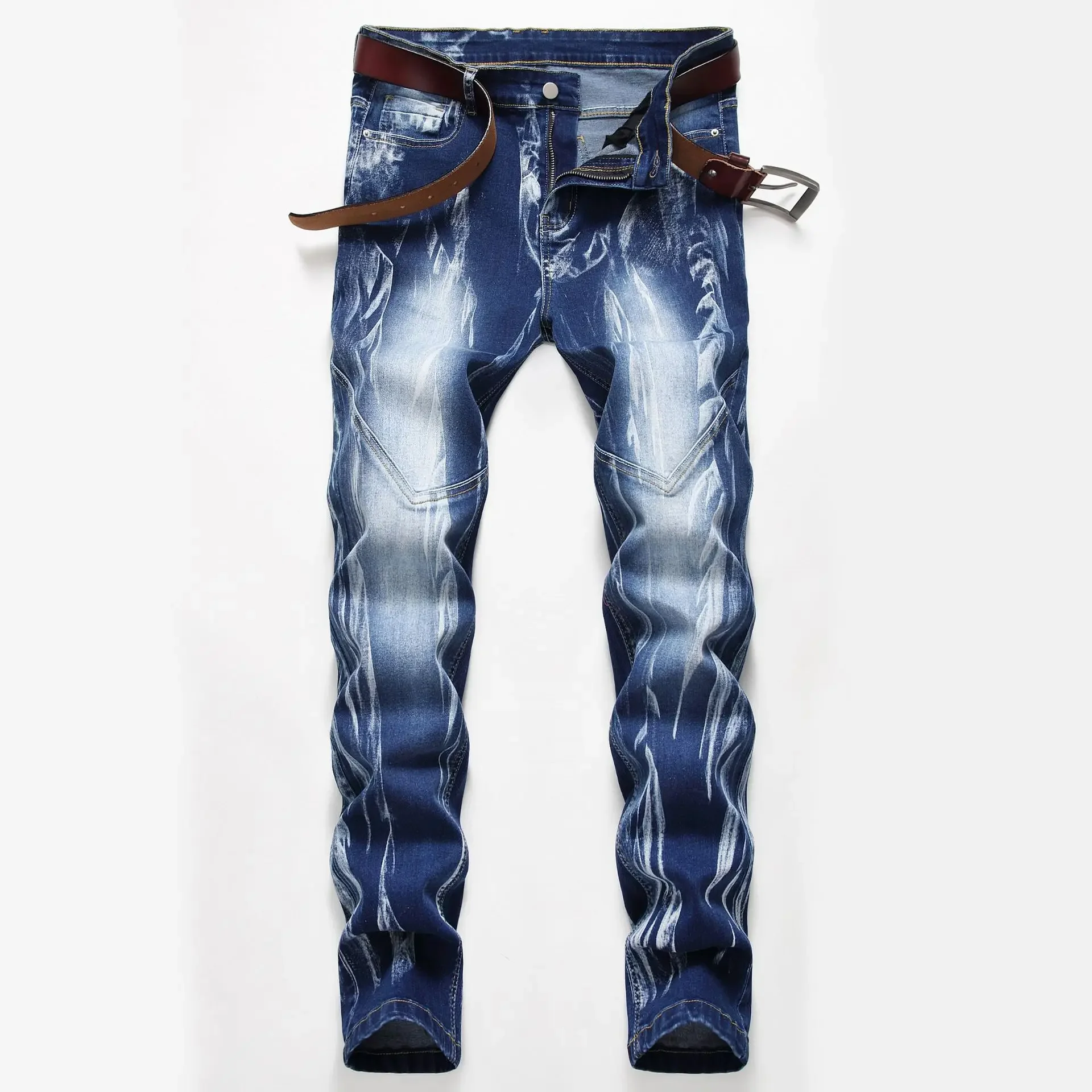 Fashion Print Men's Elasticity - Streetwear Brand Popular ulasan dan harga