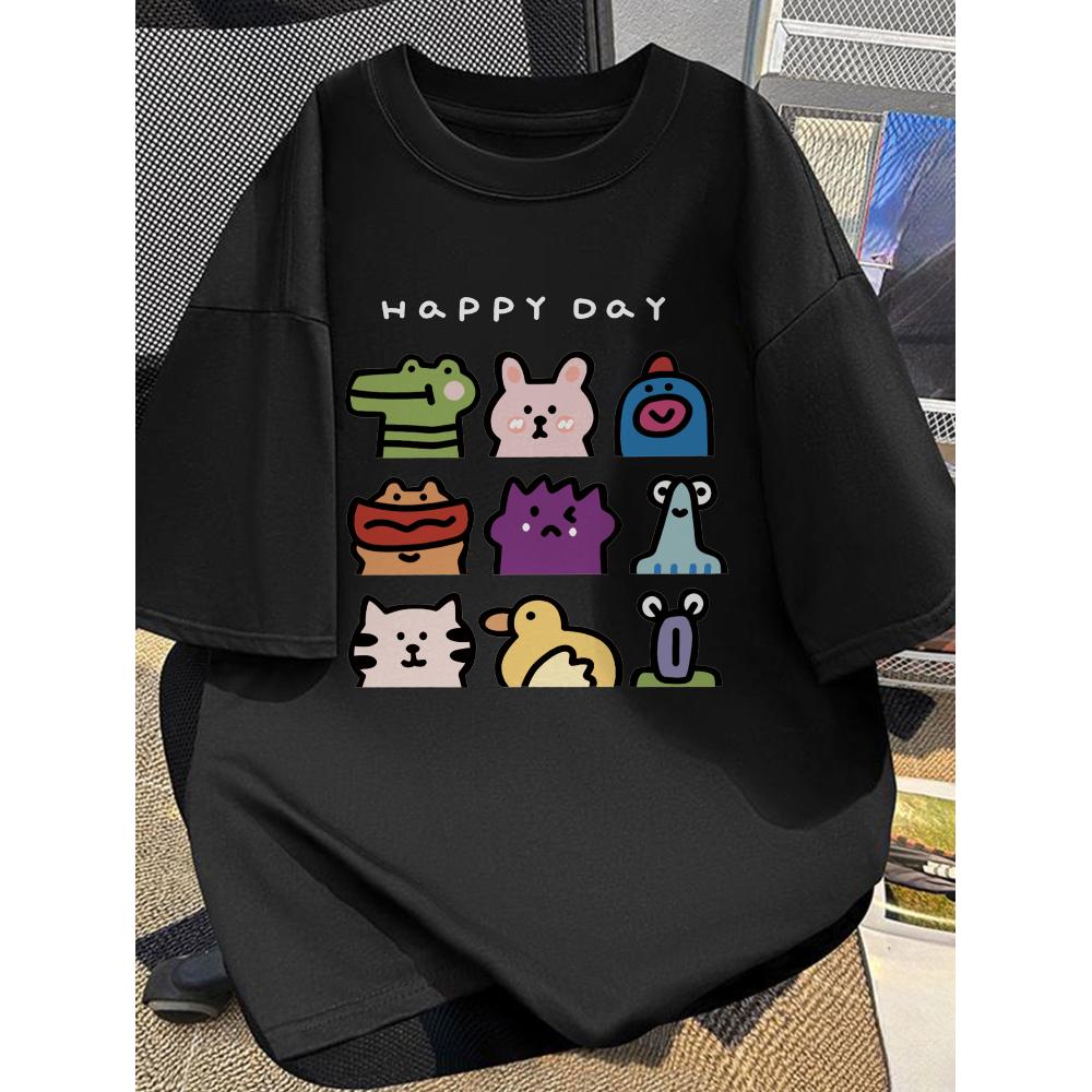Cotton T-shirt Funny Graphic D - Streetwear Brand Graphic Designer ulasan dan harga
