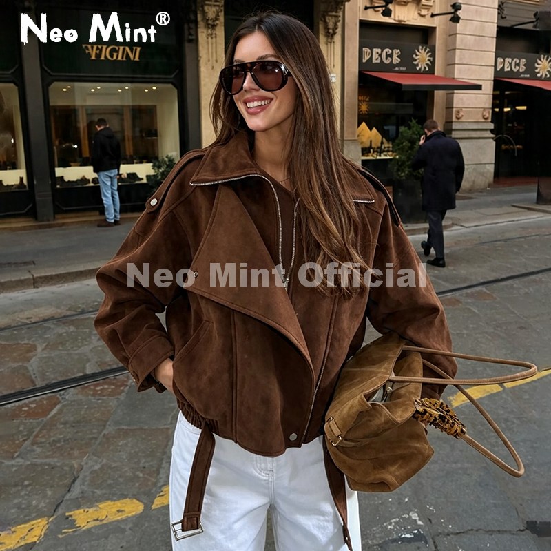 Neo Mint Autumn New Brown Over - Streetwear Girl Brand ulasan dan harga