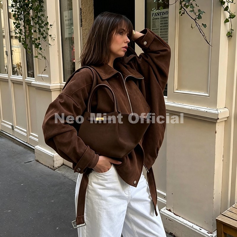 Neo Mint Autumn New Brown Over - Streetwear Girl Brand ulasan dan harga