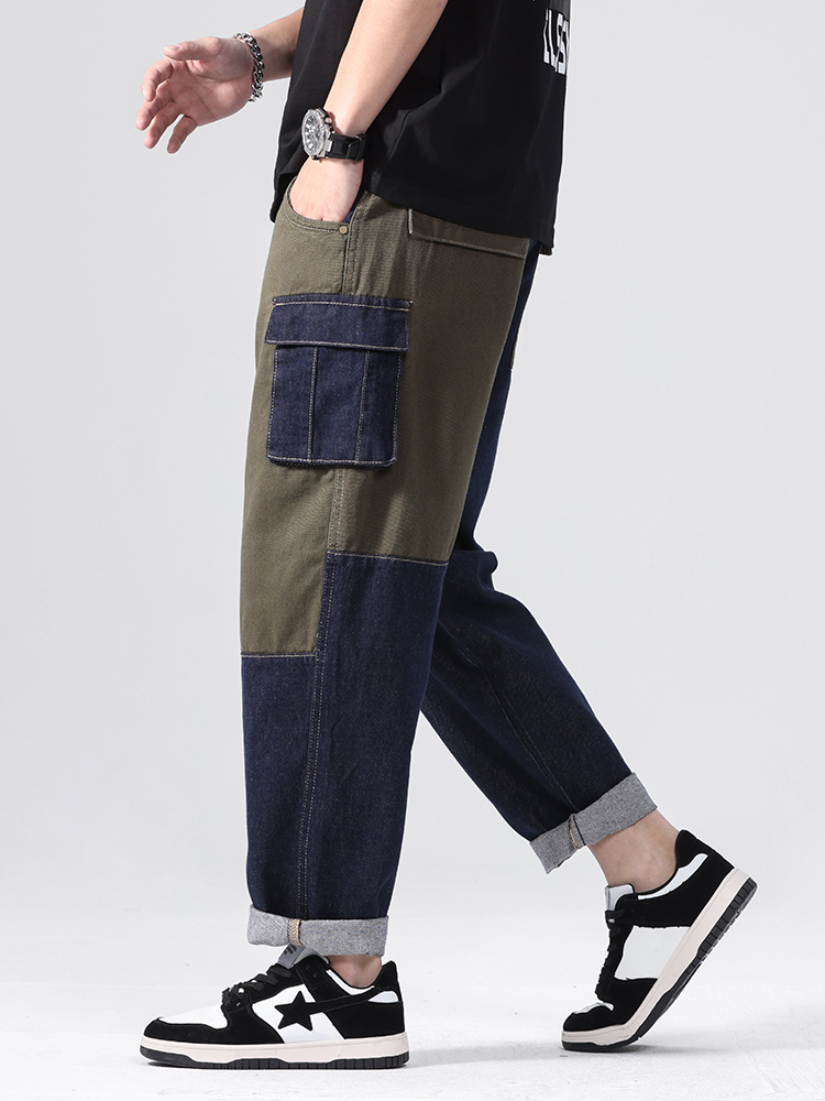 Loose Straight Leg Dad Jeans M - Streetwear Brand Jeans ulasan dan harga