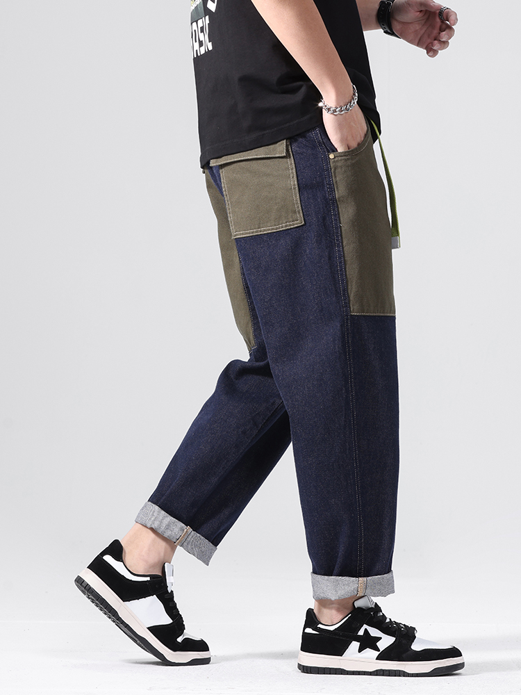 Loose Straight Leg Dad Jeans M - Streetwear Brand Jeans ulasan dan harga