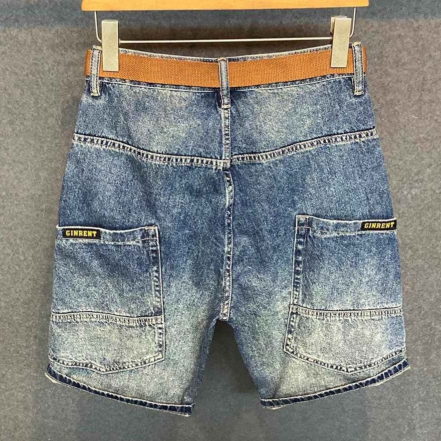 Summer Men's Casual Denim Shor - Streetwear Brand Jeans ulasan dan harga