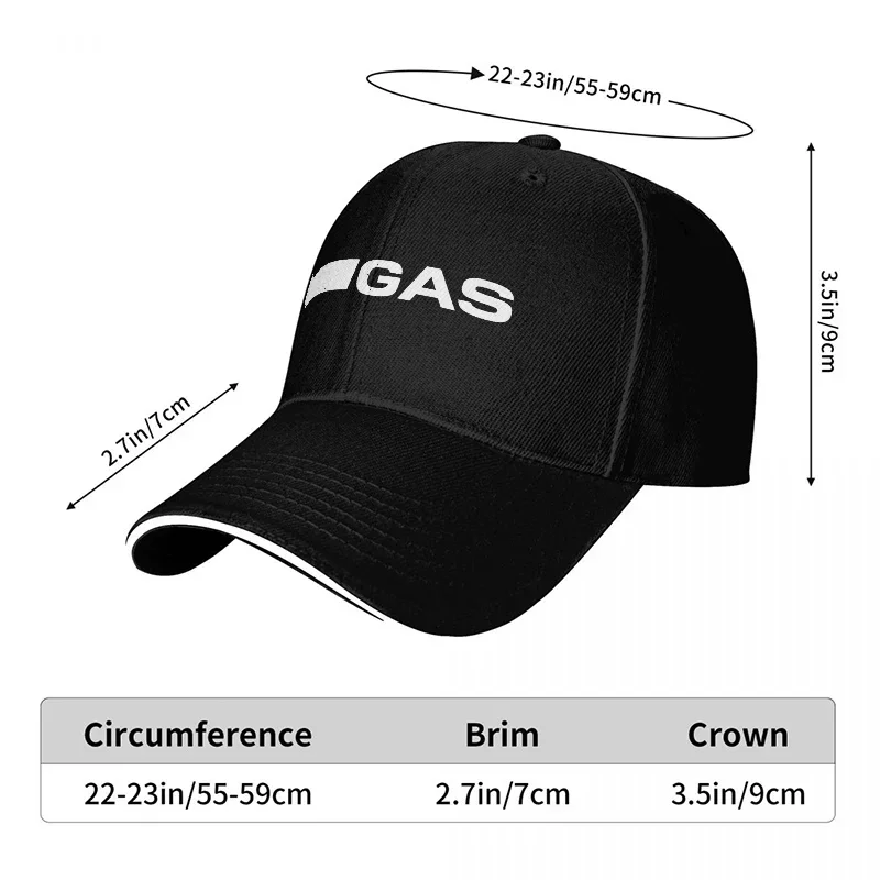 New GAS Brand Logo Black Baseb - Streetwear Brand Logo Design ulasan dan harga