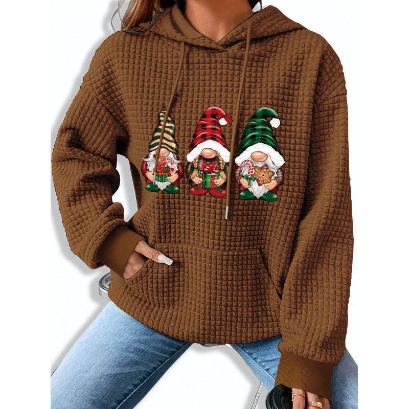 Christmas Print Hoodie Women's - Streetwear Brand Collection ulasan dan harga