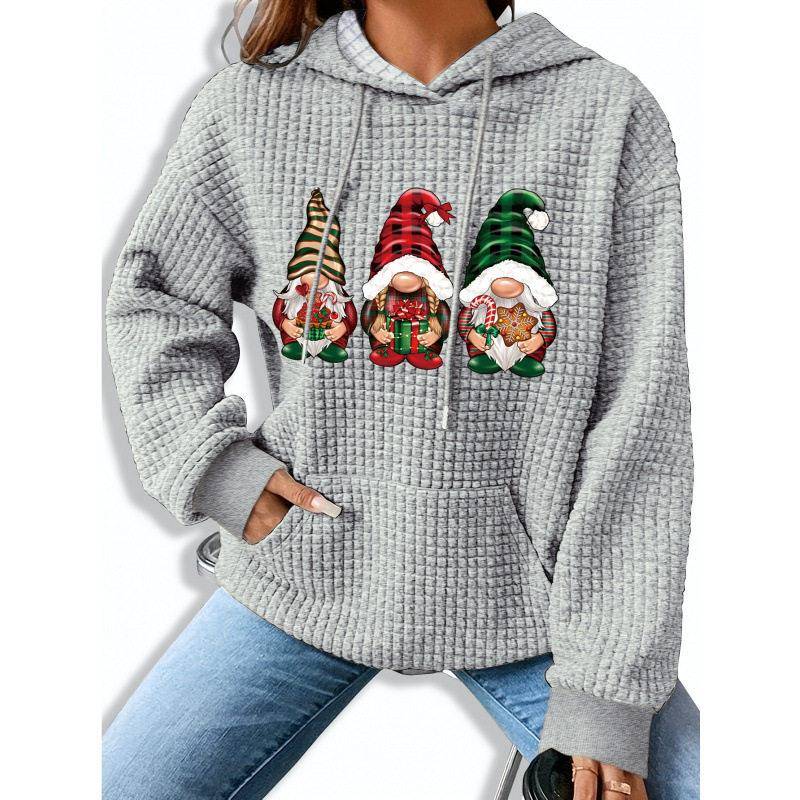 Christmas Print Hoodie Women's - Streetwear Brand Collection ulasan dan harga