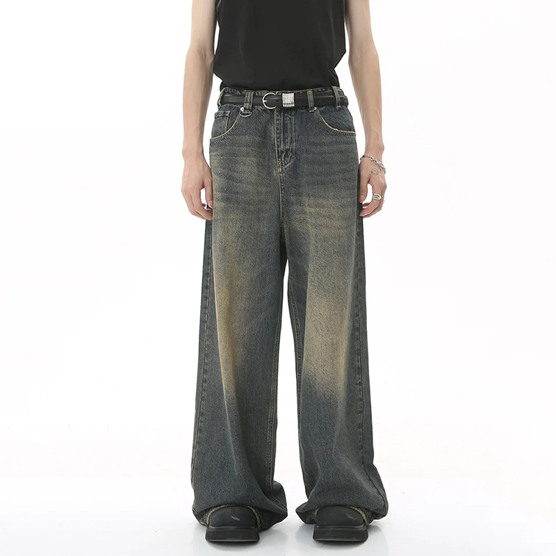 New Men's Baggy Straight Leg W - Streetwear Brand Popular ulasan dan harga