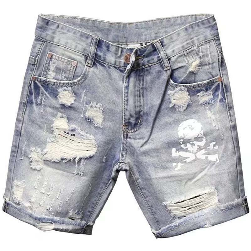 Summer Men's Worn Bead Hole Be - Streetwear Brand Shorts ulasan dan harga